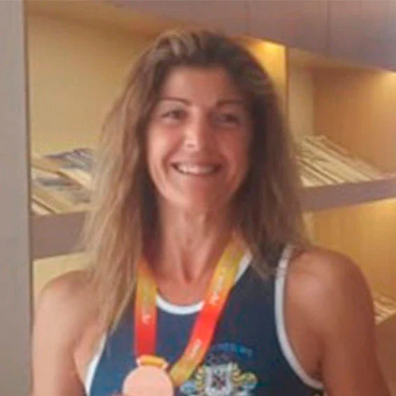 Carmen Franco, Athlete.Bronze medal in the 400 meter dash W50 of the Spanish Master's Championship