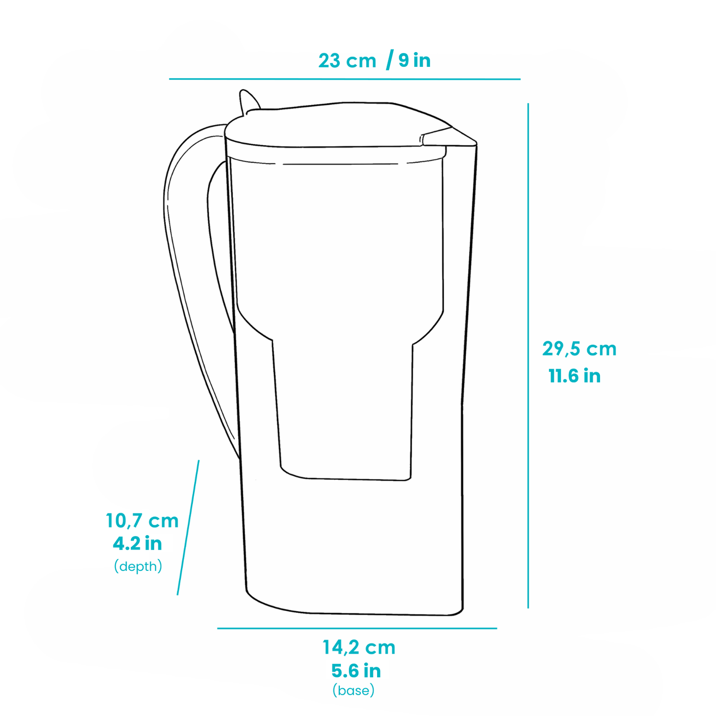 Alkanatur Alkaline Ionised Water Jug