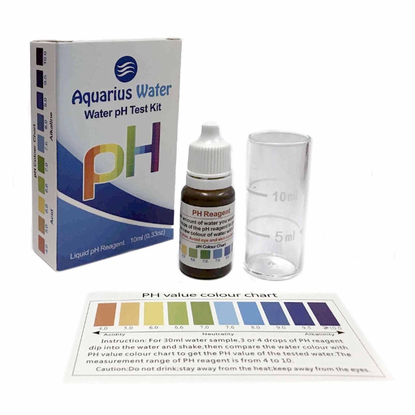 Reagents for measuring the pH of water